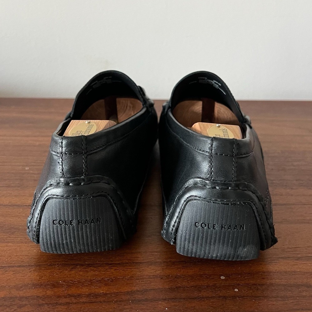 Cole Haan Wyatt Bit Driving Loafer Black Leather Mens Size 10.5M Luxury Classy - Picture 3 of 9